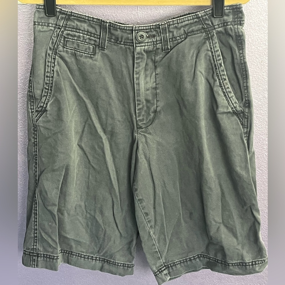 OP ocean Pacific Plain blue gray Mens cargo shorts Golf tennis swim trunks Y2K